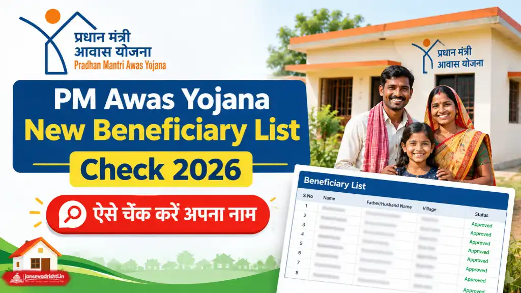 PM Awas Yojana New Beneficiary List Check 2026