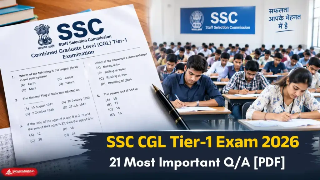 SSC CGL Tier-1 Exam 2026