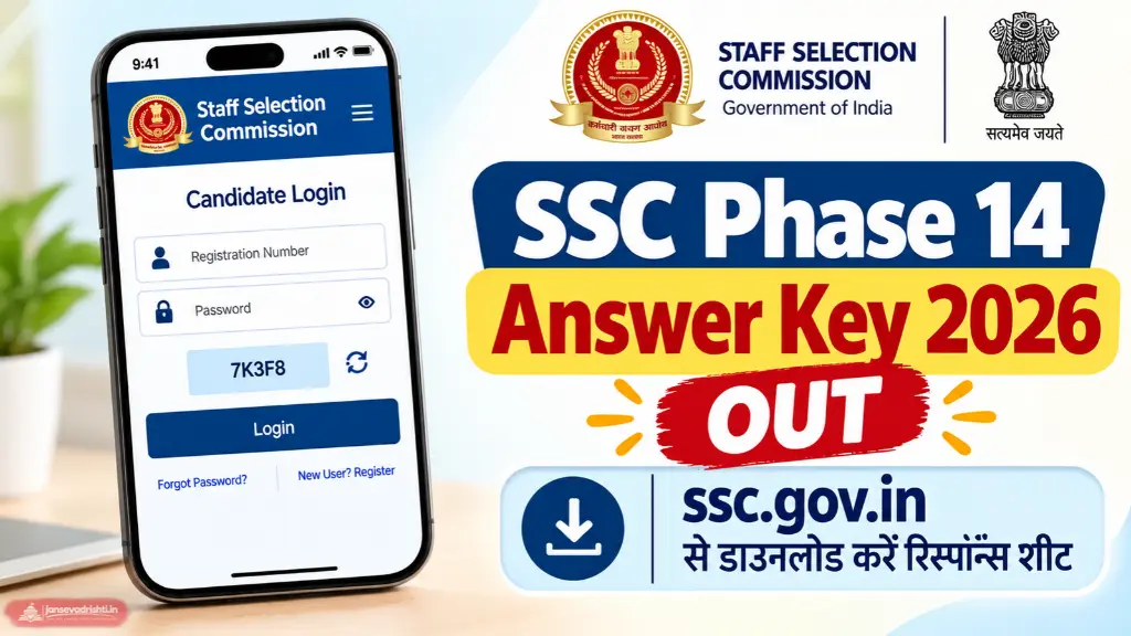 SSC Phase 14 Answer Key 2026 OUT